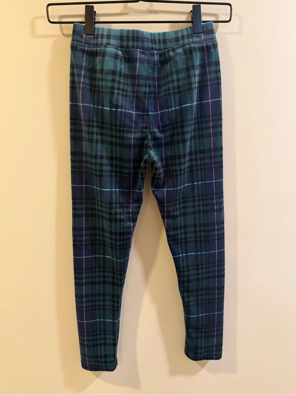 Vineyard Vines Teal and Black Plaid Leggings